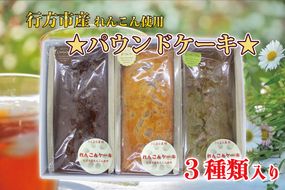 DV-1　れんこん農家青年が作る★パウンドケーキ★