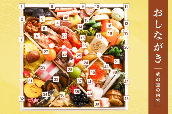 先行予約【数量限定】／まるごと松葉がにおせち【千早（ちはや）】「二段重]　OD00139