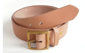 E STREET LEATHER グレージングベンズ 4cm幅 極厚レザーベルト ナチュラル 【star008-01】