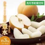 【先行予約】【数量限定】あい farm の梨 豊水 3kg (4～8玉) | 9月中旬より順次発送 梨 なし フルーツ 果物 新鮮 旬 梨園 益子町産 (DQ011)
