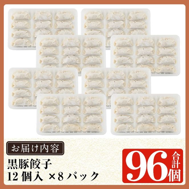 ＜年内発送＞＜容量・定期便が選べる＞鹿児島黒豚「短鼻豚」無添加餃子セット(48個・96個・3回定期便)【鹿児島ますや】姶良市 ギョーザ 餃子 無添加 惣菜 おかず おつまみ 冷凍 黒豚 国産野菜 ぎょうざ a441 a442 a880