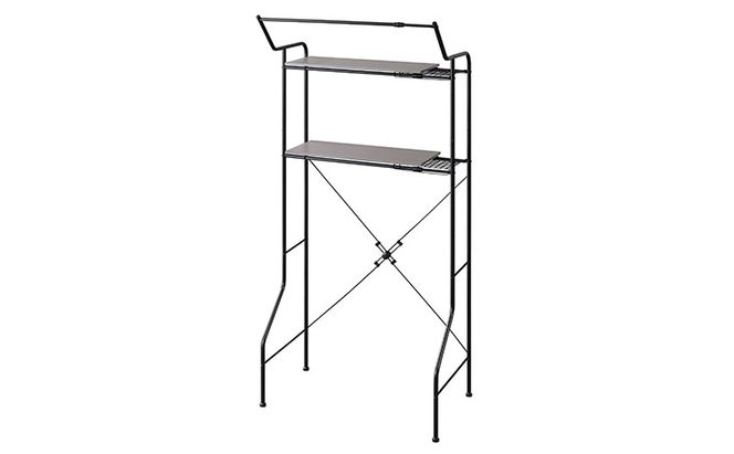 ランドリーラック 伸縮スタイルランドリーラック ハンガーバー付き HSLR-EX895 ブラック アイリスオーヤマ 伸縮 洗濯機ラック 洗濯ラック 洗濯機 laundry ランドリー ランドリー収納 一人暮らし インテリア 