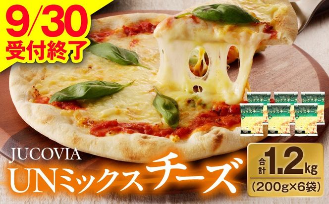 010B1638 【9/30受付終了】JUCOVIA UNミックスチーズ 1.2kg【ムラカワチーズ 小分け 200g×6P 普段使い 高評価 ちーず】