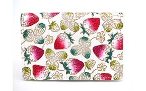 パスケース 名刺入れとしても パスカードホルダー いちご 文庫屋大関 名刺入れ 名刺ケース レディース 定期券入れ 定期入れ 名刺 カードケース 二つ折り 薄型 レザー 本革 革 文庫革 日本製 東京 東京都 墨田区