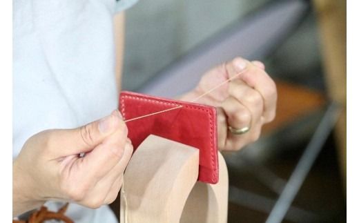 タンニン鞣し革でつくる スマートホンポーチ製作体験 (縫製体験）2人(２個）