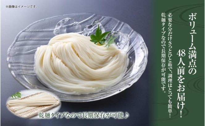 ひゃんで そうめん 600g 8袋 約48人前 素麺 ソーメン 干しそうめん にゅうめん ファミリー 麺 乾めん 自家用 お中元 お歳暮 お取り寄せ 備蓄 保存 便利 ギフト 越後 魚沼 常温 松代そば善屋 新潟県 十日町市