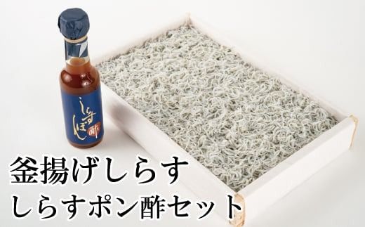 釜揚げしらすとしらすポン酢セット / しらす 釜揚げしらす 魚 魚貝 さかな 【mef003-1】