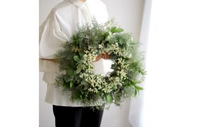 【母の日】森の香りのグリーンリース 313726_BC038