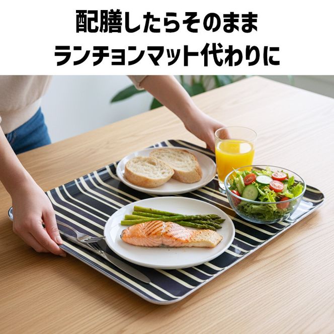 TATSU-CRAFT マグネットトレー L 39cm トリノストライプ BK ブラック すべり止め付き ［Tk1117］ 303446_DA90836VC01