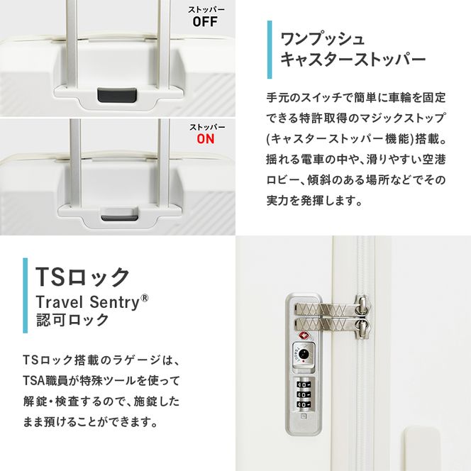 スーツケース 最短 7日以内配送 Brush 北海道 カラーパレット LTD ポケット 37L CABIN_No.5807077 シマエナガホワイト キャリーケース 旅 キャリー かばん バッグ 国産 日本製 北海道 赤平市