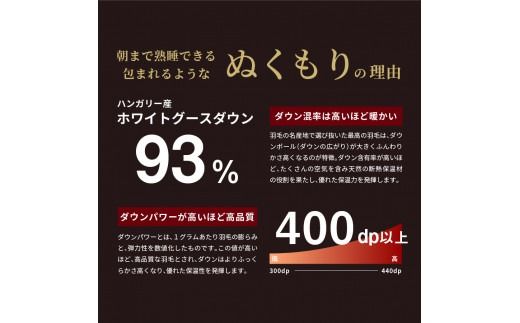 羽毛2枚合わせふとん（キング）ハンガリー産グース93％【創業100年】 羽毛布団 掛け布団 キング 日本製 2枚合わせ 寝具 山梨 富士吉田