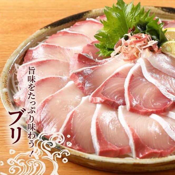 延岡産活〆ブリとカンパチの新鮮お刺身セット　N019-YB331