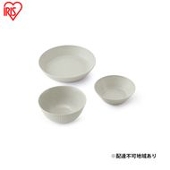 食器 3点セット MNW-3S グレー 電子レンジ 食洗器対応 磁器 新生活 アイリスオーヤマ 食器セット 