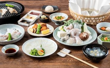 【玄品四日市限定】とろふぐ料理玄品「天楽」コースお食事券-[G364]