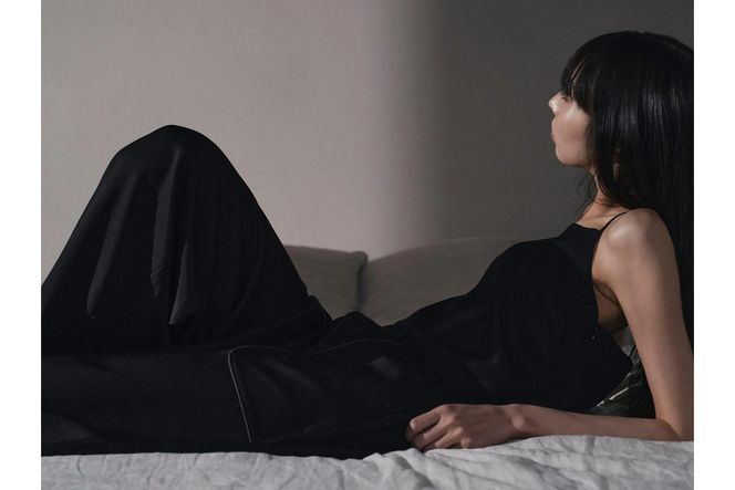 シルクサテンキャミトップス（黒） ふるさと納税 キャミトップス キャミソール トップス シルク 高品質 丹後ちりめん インナー ファッション　TH00007