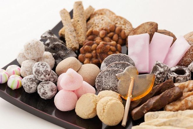 仙台駄菓子箱詰　550g 【 駄菓子 甘味 手作り ご贈答 お土産 】 041009_AB002