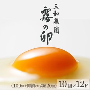 新鮮 卵 120個（100個+卵割れ保証20個）(10個×12パック)京都丹波『霧の卵』三和鶏園 ≪たまご タマゴ 玉子 生卵 鶏卵 小分け 贈答 ギフト ふるさと納税 卵 直送 冷蔵 朝食 料理 人気≫ ※北海道・沖縄・離島への配送不可