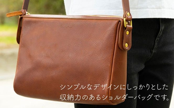 ファスナー の 斜め掛け ショルダー バッグ 《糸島》【LADIES&GENTLEMEN】 革製品 革鞄 カバン [ADK024]