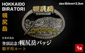 【日本百名山】登頂記念！幌尻岳バッジ（額平川ルート） BRTJ044