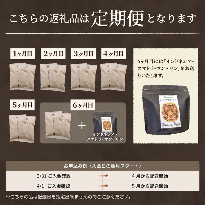 メール便発送【訳ありコーヒー定期便・深煎り】富士山の湧き水で磨いた スペシャルティコーヒー 6ヶ月 コーヒー 珈琲 ブレンドコーヒー スペシャルテ 挽き立て ドリップコーヒー 個包装 深煎り 定期便 山梨 富士吉田