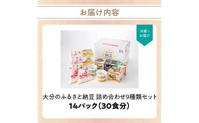 【K05005】大分のふるさと納豆 詰め合わせ9種類セット