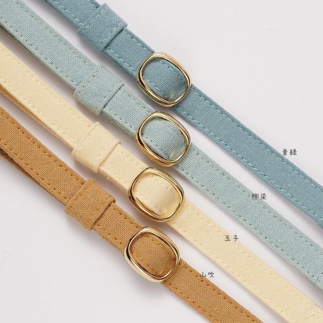 ぽぽねこ 猫首輪 MUJIコットンプレーン セイフティバックル・鈴付き・ハゲにくい（BP007）