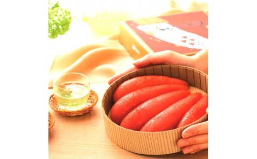 かねふく＜無着色＞樽入り 辛子明太子 450g×1箱