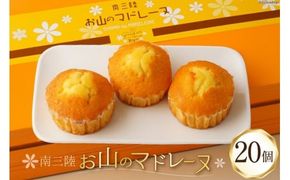 【TVで紹介！】 菓子 お山のマドレーヌ 20個入り [オーイング・K 宮城県 南三陸町 m304amh790007] お菓子 マドレーヌ 洋菓子 焼き菓子 おかし おやつ スイーツ デザート 焼菓子 手土産 個包装