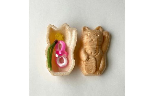 【2026年1月中旬以降発送】福招き 10個入 御干菓子 和菓子 最中 もなか 有平糖 招き猫 山海堂  グルメ お菓子 菓子 食品 お土産 おやつ お茶請け お茶菓子 復興 震災 コロナ 能登半島地震復興支援 北陸新幹線 F6P-2046