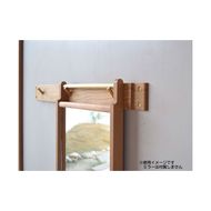 フックバー［183H03］真鍮 壁掛け フック w560mm×h70mm×d15mm ウォールフック 樹種 サクラ 壁面収納 玄関 子供部屋 インテリア DIY おしゃれ シンプル デザイン