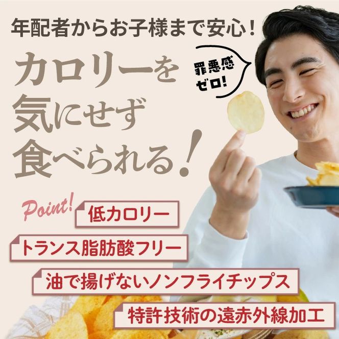 揚げないポテチ焼きじゃが「ベーコンチーズ味」12袋_1284R