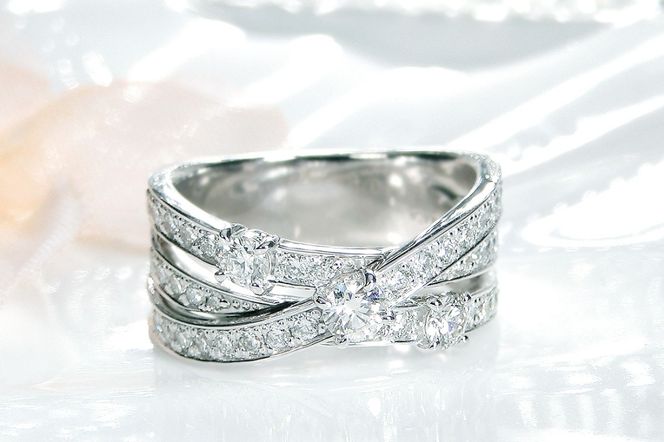 Pt950 ハート＆キューピッド ダイヤモンド リング 【0.98ct】鑑別カード・スコープ付 CSR0363-pt SWAV078