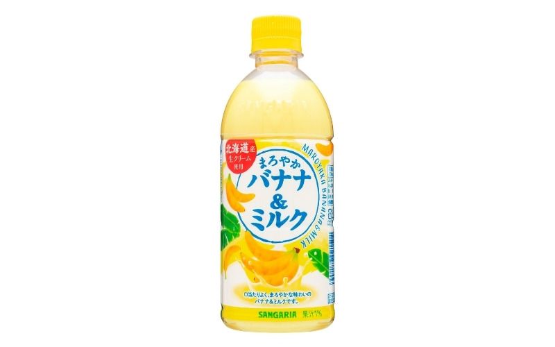 サンガリア まろやかバナナ&ミルク 500ml 24本入 [igge0021]