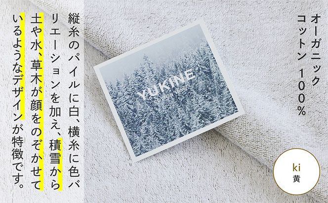 020C511-1 SHINTO TOWEL「ユキネ・バスマット＆バスタオル」ki（黄）【オーガニックコットン100% 国産 吸水 普段使い シンプル 日用品 家族 ファミリー】