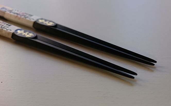 箸 江戸木箸 伝統工芸 極上五角縞黒檀 夫婦箸 桐箱入り 大黒屋 民芸品 工芸品 食器 お箸 五角のお箸 ギフト 