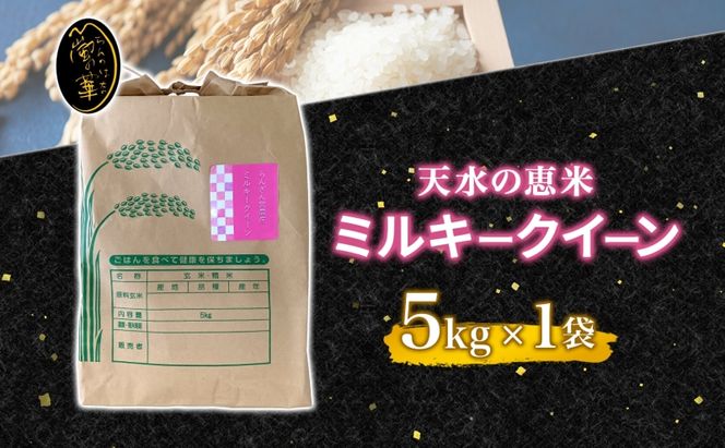 天水の恵米 ミルキークイーン 白米 5kg お米 低アミロース米 国産 白米 ご飯 もちもち 柔らかい お弁当 おにぎり らんざん営農 ギフト 贈り物 嵐山町 埼玉県
