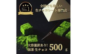 大容量 訳あり 生チョコレート 500g 抹茶 312011_DD008