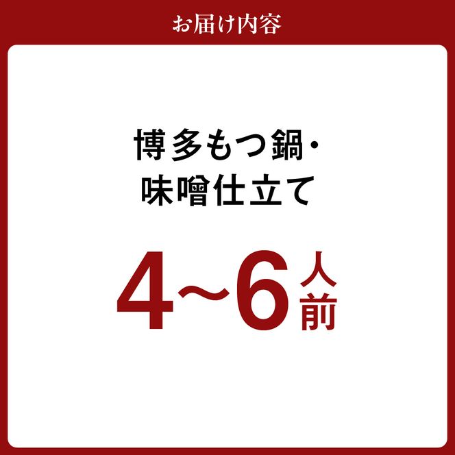 博多もつ鍋・味噌仕立て(4～6人前)【伊豆丸商店】_HA1468