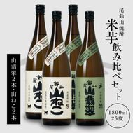 ＜焼酎尾鈴山（山ねこ2本・山翡翠2本）1800ml＞ K08_0030_3
