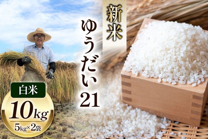 米 令和8年 ゆうだい21 白米 お米 5kg×2袋 計10kg [穂足農園 山梨県 韮崎市 20745226] お米 ご飯 ごはん こめ コメ 美味しい 10キロ