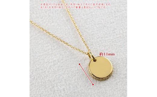 24金 ネックレス トップ 純金 鍛造 ダイヤモンド 0.13ct メンズ お守り 金 ゴールド 24k 丸 ペンダントトップ シンプル 240401401dk24m SWAA151