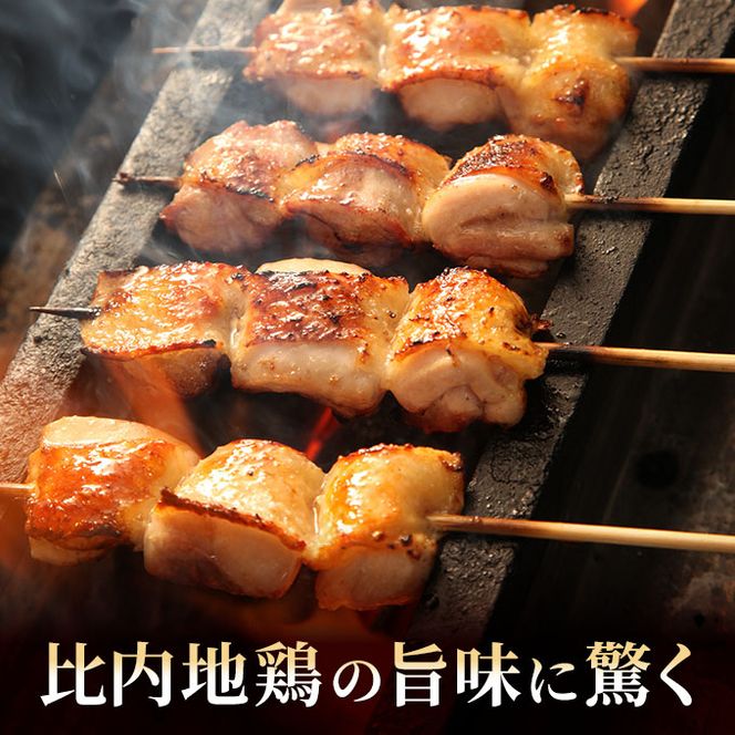 秋田県産比内地鶏肉 焼き鳥の定期便（30本×10ヵ月）（焼鳥 10ヶ月 もも肉 むね肉） やきとり 