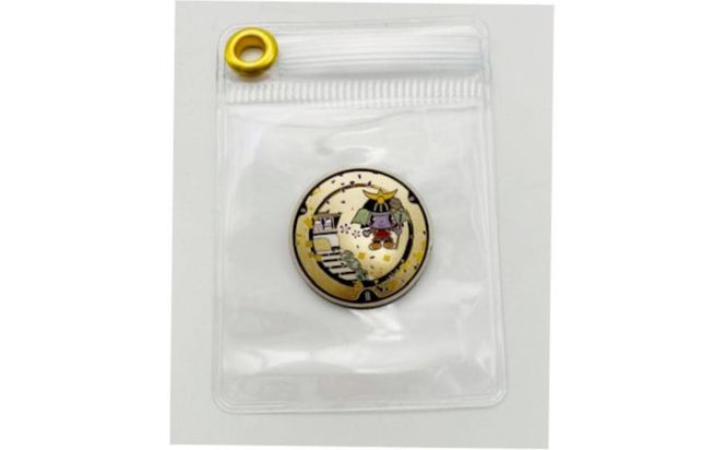 チタン製ミニチュアマンホール・メダルセット ＜大東市 ダイトンと慈眼寺＞ 272183_EC005