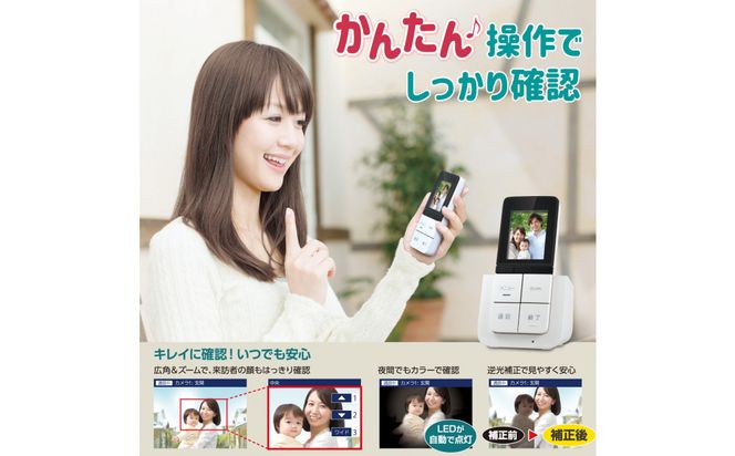 ＤＥＣＴ方式テレビドアホン（子機セット） 272183_AZ97