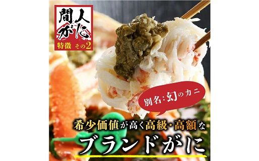 （訳あり）活間人がに 2匹 Aセット　11/10～11/21発送予定 平七水産　間人がに 間人ガニ 間人蟹 たいざがに たいざガニ　HI00007_01