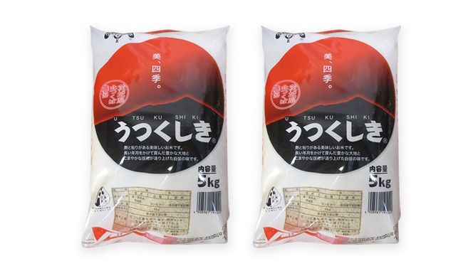 【 定期便 3ヶ月 】 JA北つくば オリジナル ブランド米 「 うつくしき 」 10kg ( コシヒカリ )  ( 5kg × 2袋 ) 令和6年産 農協 JA 米 お米 白米 コメ こしひかり 茨城県 精米 新生活 応援 [AE046ci]