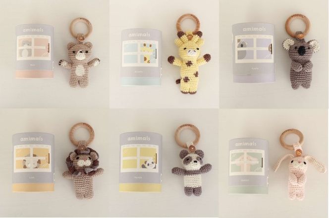 HOPPL　手編みのおもちゃＡmｉｍａｌｓ（マスコットタイプ）