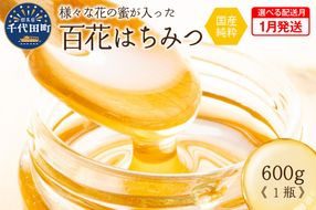 《2026年1月発送》 はちみつ 【千代田町の蜂蜜】600g 百花蜂蜜 群馬県 千代田町 ＜田代養蜂場＞ ハチミツ 蜂蜜 ハニー 蜜 国産 天然 パン 食パン トースト パンケーキ ヨーグルト 送料無料 お取り寄せ ギフト 贈り物 贈答用 プレゼント