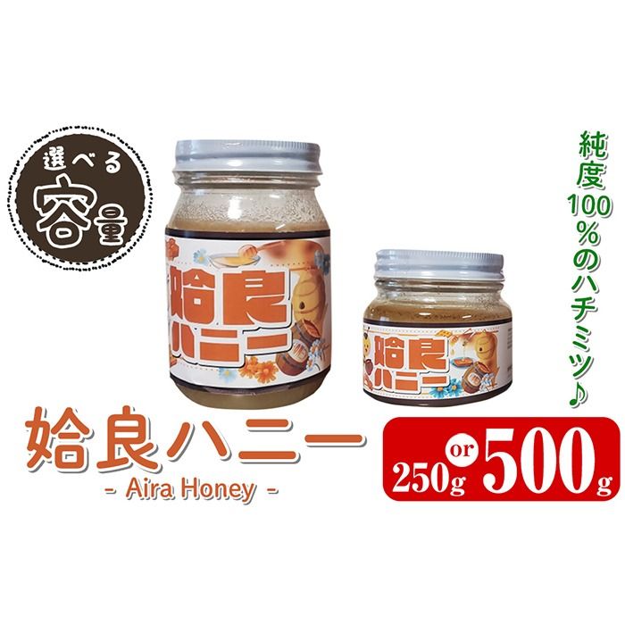 a1002 [期間限定!2025年4月下旬〜10月中旬の間に発送予定]選べる容量!姶良ハニー(250g・500g)[原電設工業]姶良市 ハチミツ はちみつ 蜂蜜 百花蜜 蜜 常温 常温保存