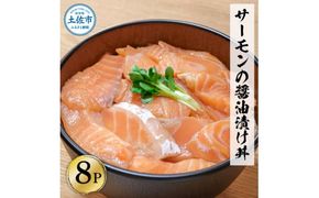 サーモンの醤油漬け丼 8袋セット 1パック60g 漬け丼 海鮮丼 サーモン丼 出汁茶漬け おかず おつまみ 惣菜 魚 魚介類 海鮮 個包装 小分け 真空パック 簡単【企業組合　宇佐もん工房】 [BQAB057]